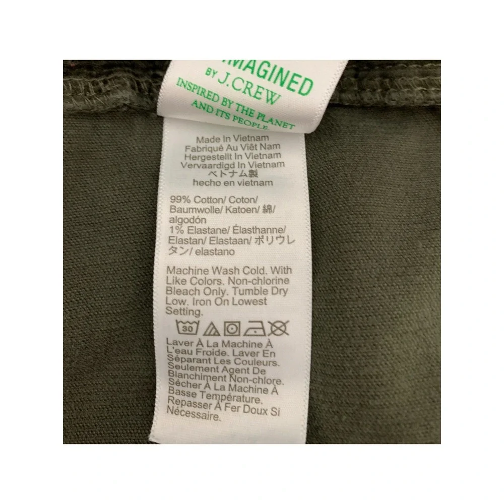 J Crew Corduroy Pants Mens 36x30 Green Corduroy Slim Fit Flex Fall Preppy